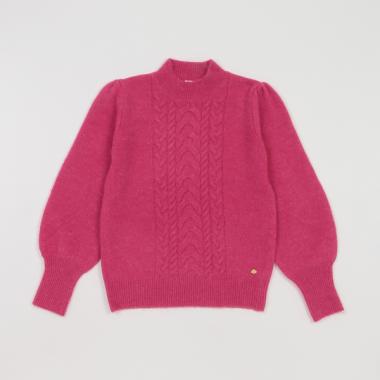 ガールズ ケーブルセーター