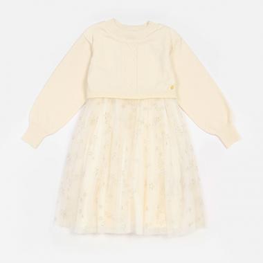 ガールズ スターライトチュールドッキングワンピース