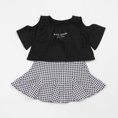 ガールズ ギンガムスイムウェア【SWIM】【日本製】