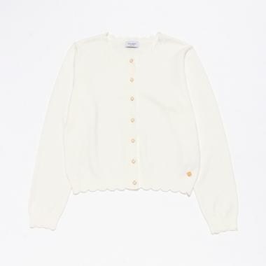 ガールズ スカラップカーディガン