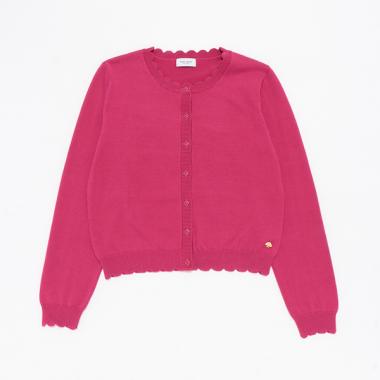 ガールズ スカラップカーディガン