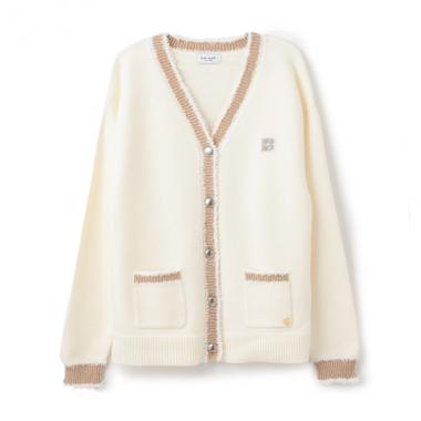 ガールズ ラインカーディガン