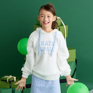 ガールズ ニットフーディ