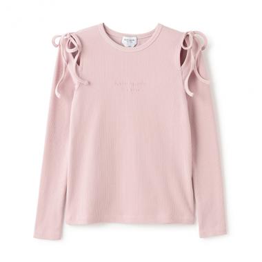 ガールズ ボウカットアウトカットソー