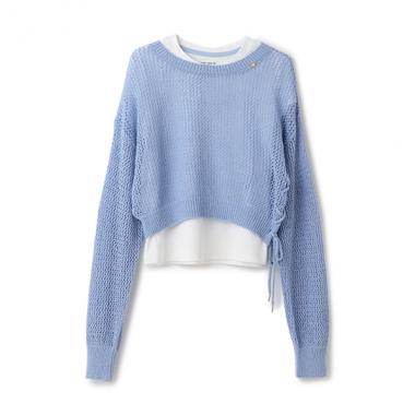 ガールズ メッシュニット&Tシャツセット