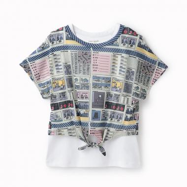 ガールズ ニュースペーパートップスセット