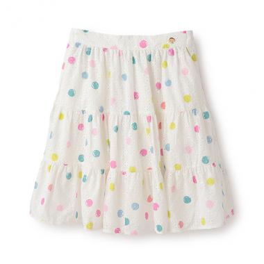 ガールズ ウォーターカラードットスカート