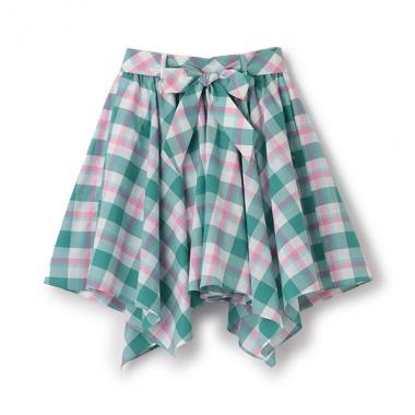 ガールズ サマーチェックスカート