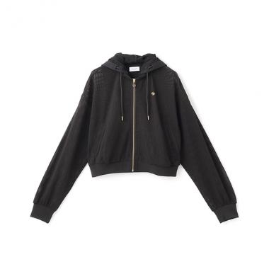 ガールズ メッシュパーカ