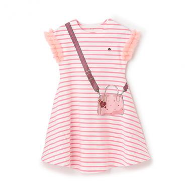 ガールズ トロンプルイユハートバッグワンピース