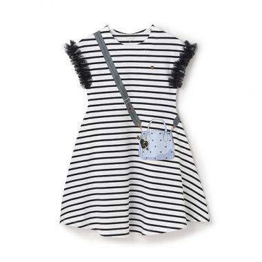 ガールズ トロンプルイユハートバッグワンピース