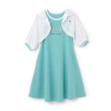 ガールズ クロップドパーカ&ワンピースセット