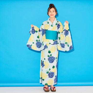ガールズ ペインタリーハイドレンジア浴衣