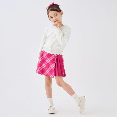 オーガストチェックラップキュロットスカート