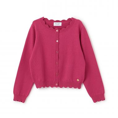 スカラップカーディガン