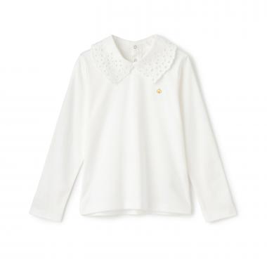 【人気商品再入荷】【直営店で取り扱い無し】レースカラーカットソー