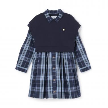 オーガストチェックシャツワンピース&トップスセット