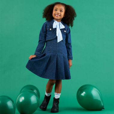 クロップドジャケット&ジャンパースカートセット