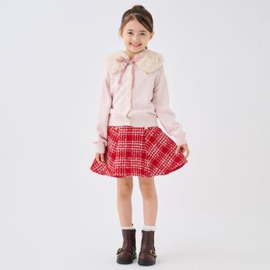 ツイードフレアスカート