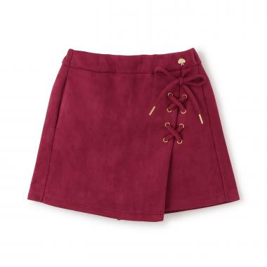 レースアップキュロットスカート