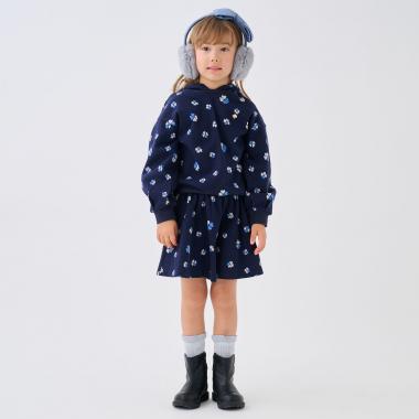 スペードフラワージャカードキュロットスカート