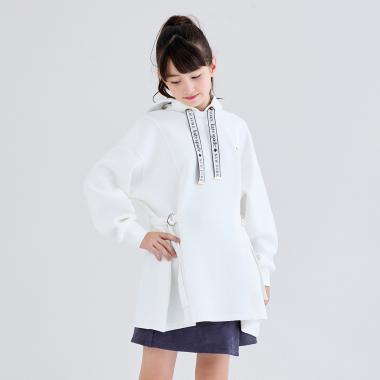 サイドベルトロングフーディ