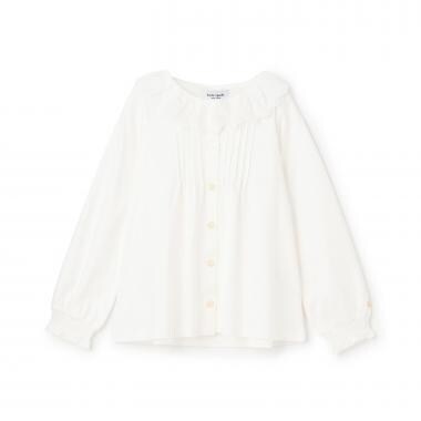 ラッフルカラーブラウス