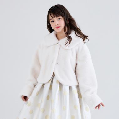 フェイクファーボレロジャケット