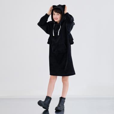 キャットフードベロアワンピース