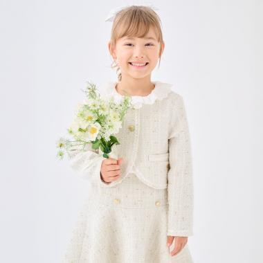 ミックスツイードラウンドジャケット