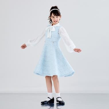 ミックスツイードジャンパースカート