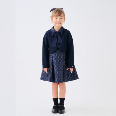 スペードフラワージャカードワンピース