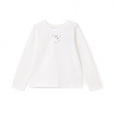 ボウ長袖Tシャツ