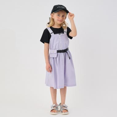 ポーチつきロゴベルトジャンパースカート