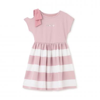 【人気商品再入荷】【直営店で取り扱い無し】ボウストライプワンピース