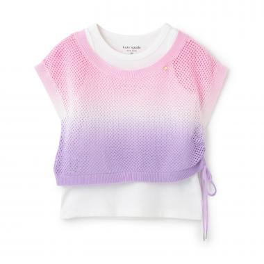 グラデーションメッシュニット＆タンクトップセット