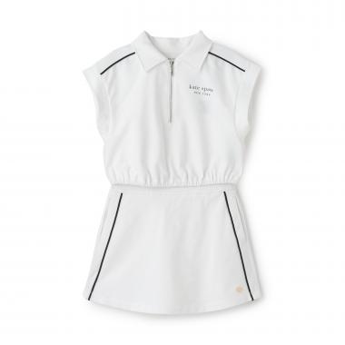 ハーフジップアップカットソー＆キュロットセット