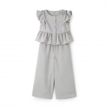 ペプラムトップス＆パンツセット