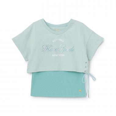 ロゴクロップドTシャツ＆キャミソールセット