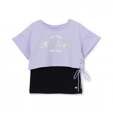 ロゴクロップドTシャツ＆キャミソールセット