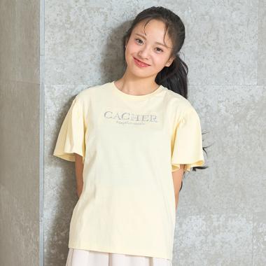 【7days】【GOODPRICE】【綿100％】袖フレアTシャツ