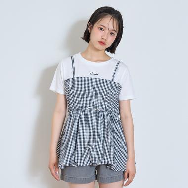 【7days】バルーンキャミドッキングTシャツ