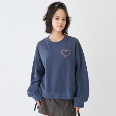 【7days】ロゴハートトレーナー