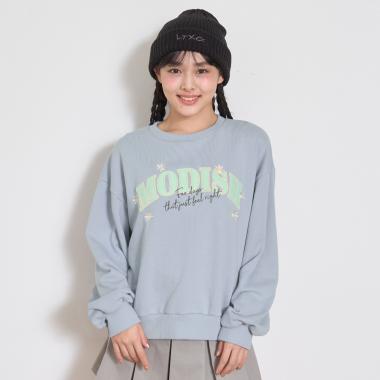 【7days】ロゴフラワートレーナー