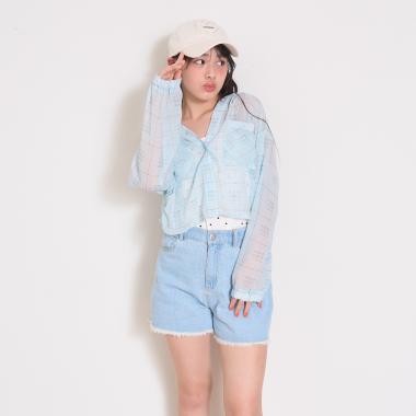 【7day】裾フリンジショートパンツ