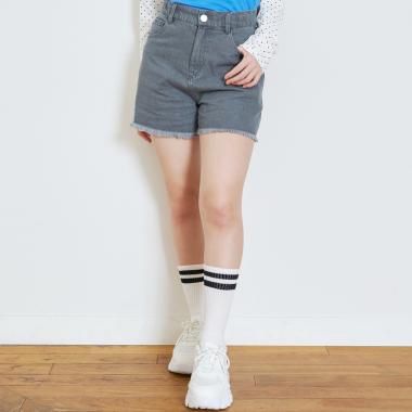 【7day】裾フリンジショートパンツ