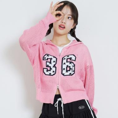 【7days】メッシュニットパーカー