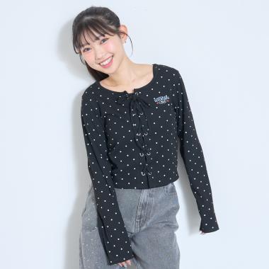 【7days】レースアップTキャミセット