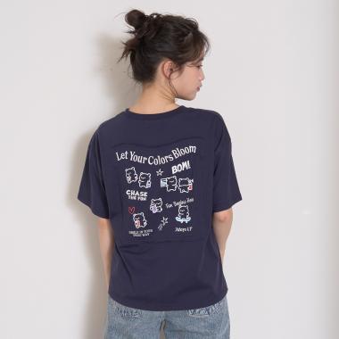 【7days】クマモチーフ半袖Tシャツ