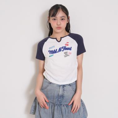 【7days】ラグラン半袖Tシャツ